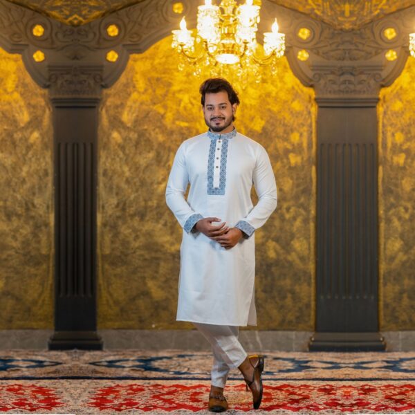 Luxury Embroidered Panjabi - Image 4
