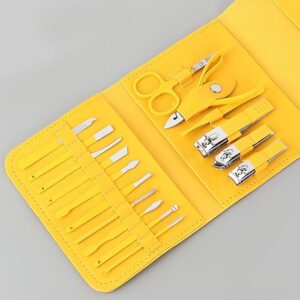 16 PCS Stainless Steel Nail Cutter Tool Set (Yellow)